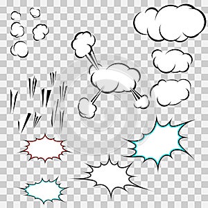 Make your own explosion clouds pack