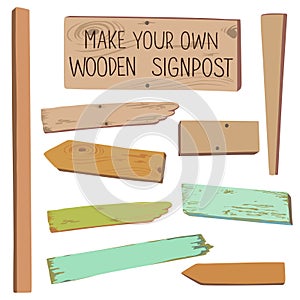 Make your own wooden singpost