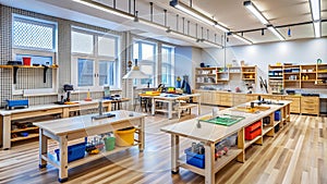 Maker Space: Exploring Creativity and Hands-on Learning  AI Generated