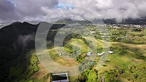 The Makes plain on Reunion Island view from the sky