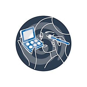 Makeup Application Palette Icon