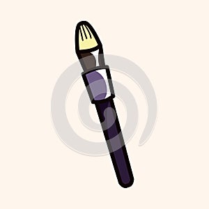 Makeup brush theme elements vector,eps