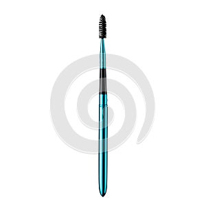 Makeup brush on white background isolate