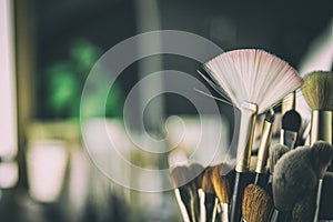 Makeup Brushes Beauty Studio Background