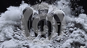 Makeup Brushes Powder Explosion Studio