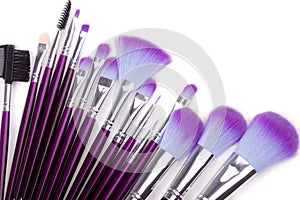 Makeup brushes set