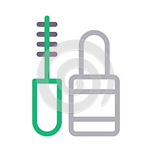 Makeup colour line vector icon