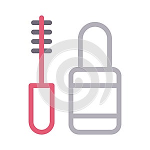Makeup colour line vector icon