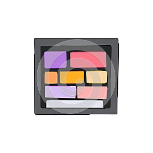 makeup eyeshadow face cartoon vector illustration