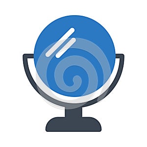 Makeup glyph colour vector icon