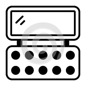 Makeup kit vector icon design, trendy style of eyeshade kit