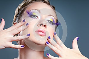 Makeup and manicure