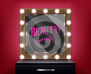 Makeup Mirror Illustration