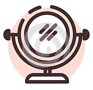 Makeup mirror, icon