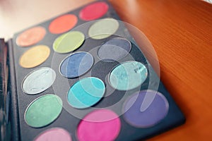 Makeup palette colors brush cosmetics