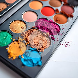 Close Up Of Eyeshadow Palette