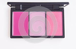 Makeup, pink tone blusher palette