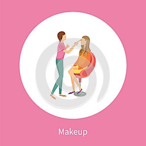 Makeup Poster with Stylist Make Fashion Maquillage