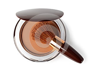 Makeup Powder and Brush