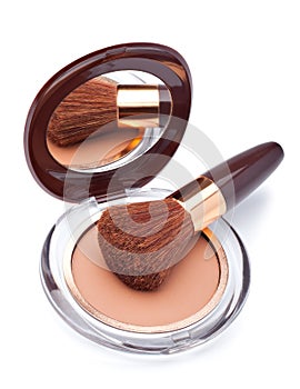 Makeup Powder and Brush