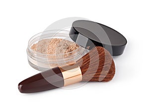 Makeup Powder and Brush