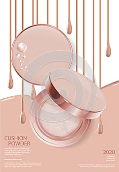 Makeup Powder Cushion Poster Template