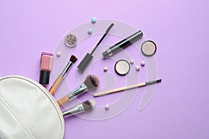 Makeup products with cosmetic bag