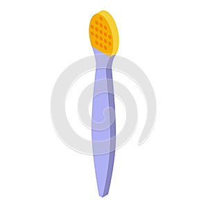 Makeup removal tool icon isometric vector. Mask woman