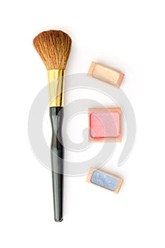 Makeup set isolated on white