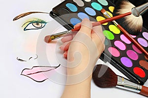 Makeup Sketching photo