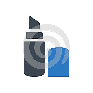 Makeup vector double colour icon