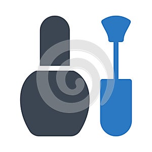 Makeup glyph colour vector icon