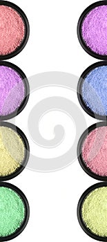 Makeupeyeshadow isolated on white