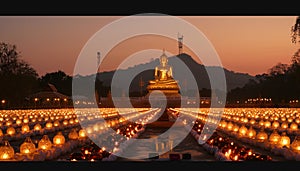 Makha Bucha Day is the day when the Lord Buddha performed his performance.