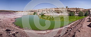 Makhtesh (crater) Ramon, is a geological landform of a large erosion cirque in the Negev Desert, Southern Israel