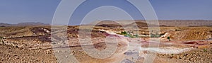 Makhtesh crater Ramon, is a geological landform of a large erosion cirque in the Negev Desert, Southern Israel