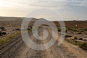 Makhtesh crater Ramon, is a geological landform of a large erosion cirque in the Negev Desert, Southern Israel