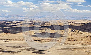 Makhtesh Ramon landscape. Negev desert. Israel