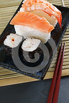 Maki sushi & nigiri sushi