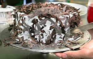 Making black forest cake