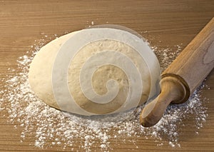 Making bread dough photo