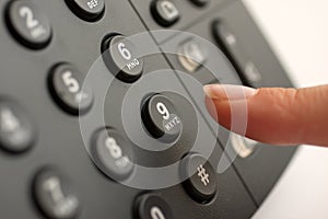 Making a business telephone call