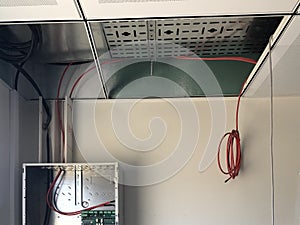 Making of cabling false ceilings or suspended ceilings