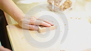 Making cakes - closeup