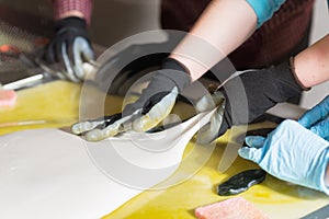 Making candies by hand