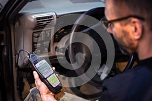 Making car diagnostics using obd device