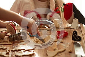 Making Christmas biscuits