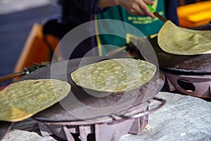 Making a Corn Torilla