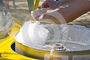 Making cotton candy