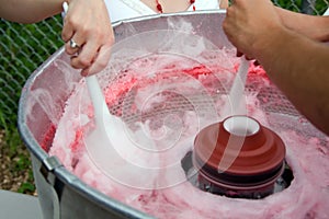 Making cotton candy